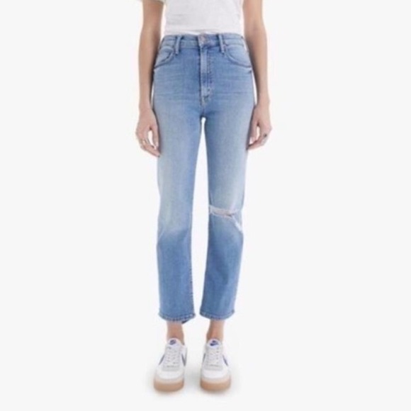 MOTHER High Waisted Rider Ankle in Kiss and Make Up Again Sz 28 - Picture 2 of 16